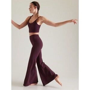 NEW with tags ATHLETA Elation Ultra Flare Pant M Medium Spiced Cabernet 791847